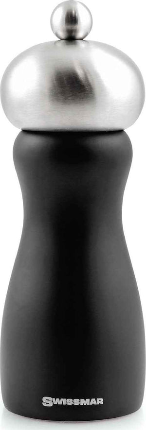 Swissmar - Classic Belle 6" Black Matte Salt Mill with Stainless Steel Top - SMS1501MB - DISCONTINUED