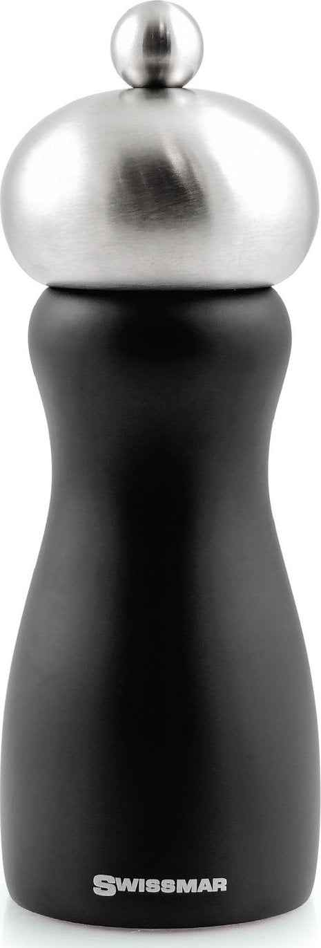 Swissmar - Classic Belle 6" Black Matte Salt Mill with Stainless Steel Top - SMS1501MB - DISCONTINUED