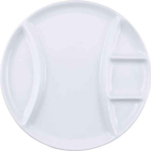 Swissmar - Pack of 4 Round Raclette/Fondue Porcelain Plates - F77105 - DISCONTINUED