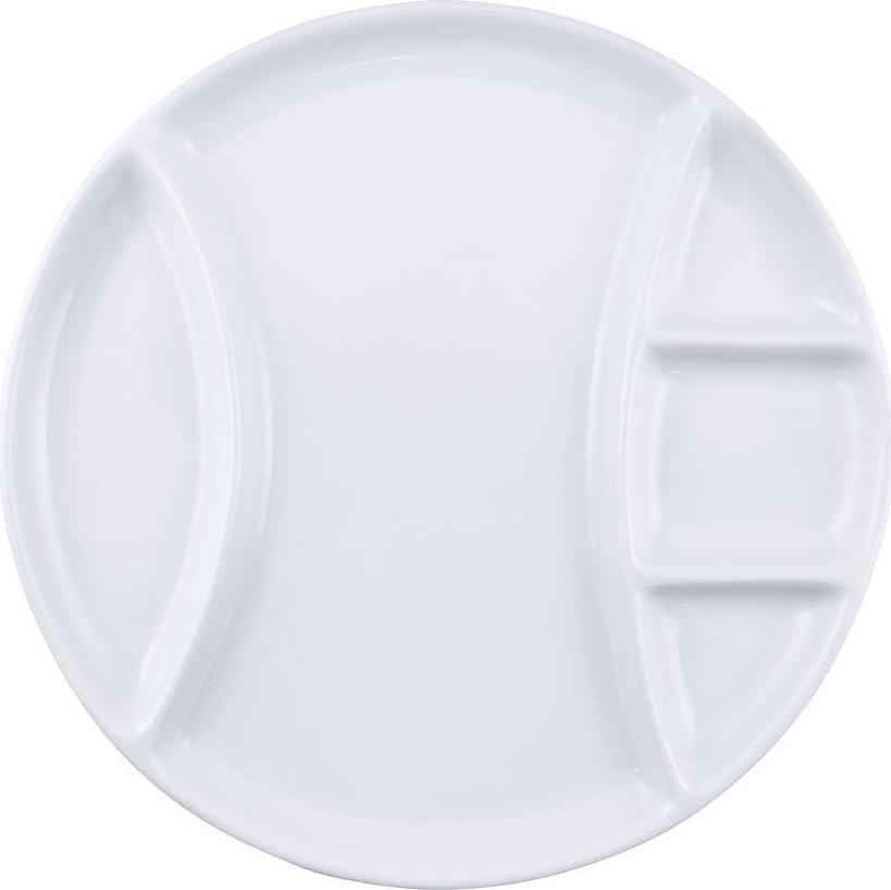 Swissmar - Pack of 4 Round Raclette/Fondue Porcelain Plates - F77105 - DISCONTINUED