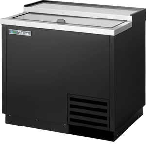 TRUE - 36" Solid Slide Lid Glass and Plate Chiller/Froster with Hydrocarbon Refrigerant - T-36-GC-HC