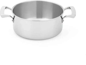 Thermalloy - 8.66" Tri-Ply Stainless Steel Sauce Pot with Handle - 5724224