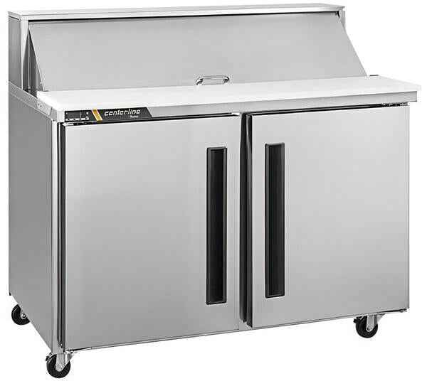 Traulsen - 12 pans C-Series 48.5-Inch 2 Door Refrigerated Sandwich Prep Table - CLPT-4812-SD-LR