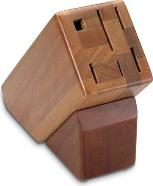 Victorinox - 6-Slot Slant Hardwood Block (Holds 5 Knives & Steel) - 7.9093.82