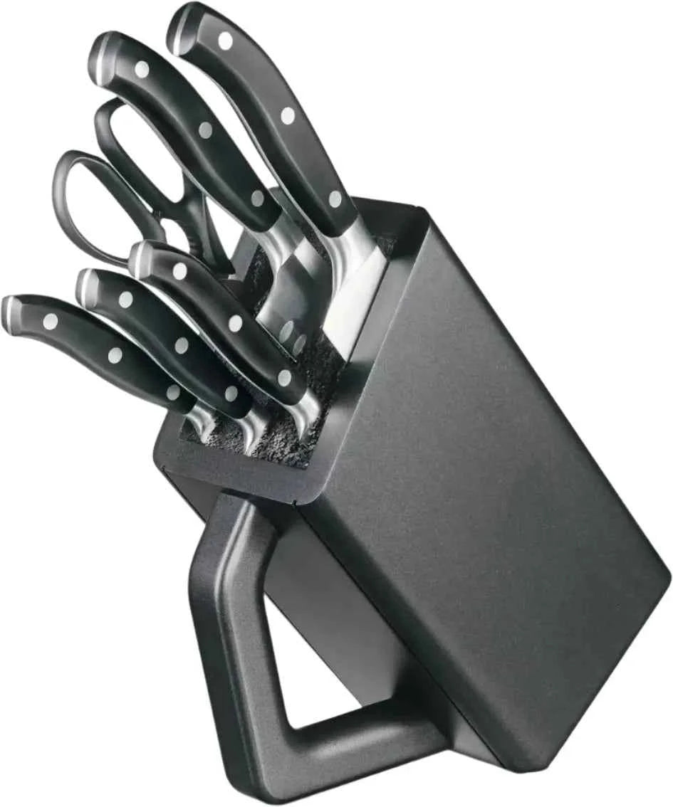Victorinox - Grand Maître Black Cutlery Block 6 Pieces Set - 7.7243.6