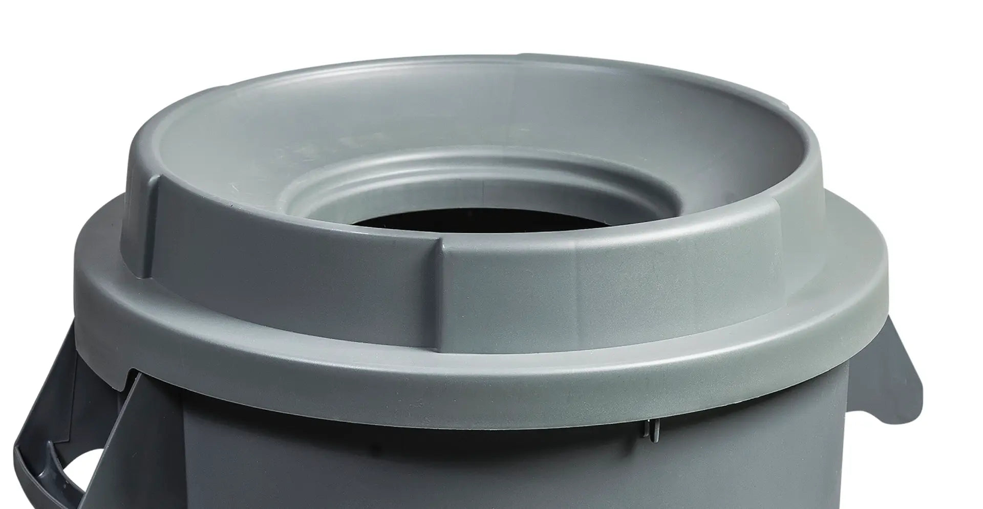 M2 Professional - 32-Gal Grey Round Funnel Lid, 10/Cs - WM-PR3232G-FL