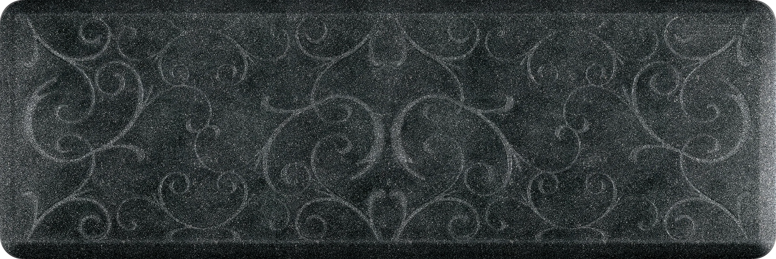 WellnessMats - Granite Bella 72" x 24" Onyx Floor Mat - 62WMRGIBO - DISCONTINUED