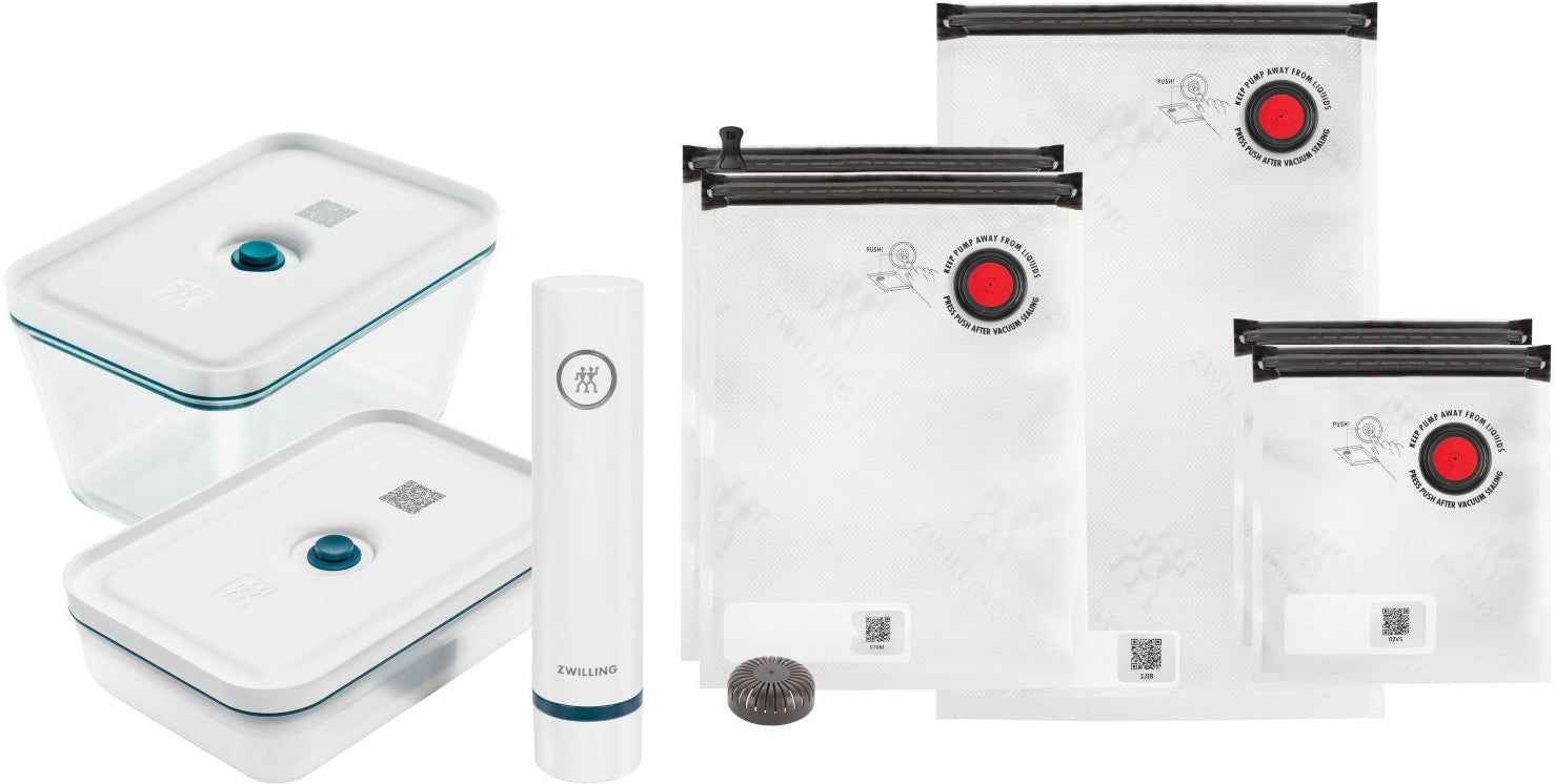 Zwilling - Fresh & Save Fresh and Save 8-Piece Glass Vacuum Starter Set - 1022465