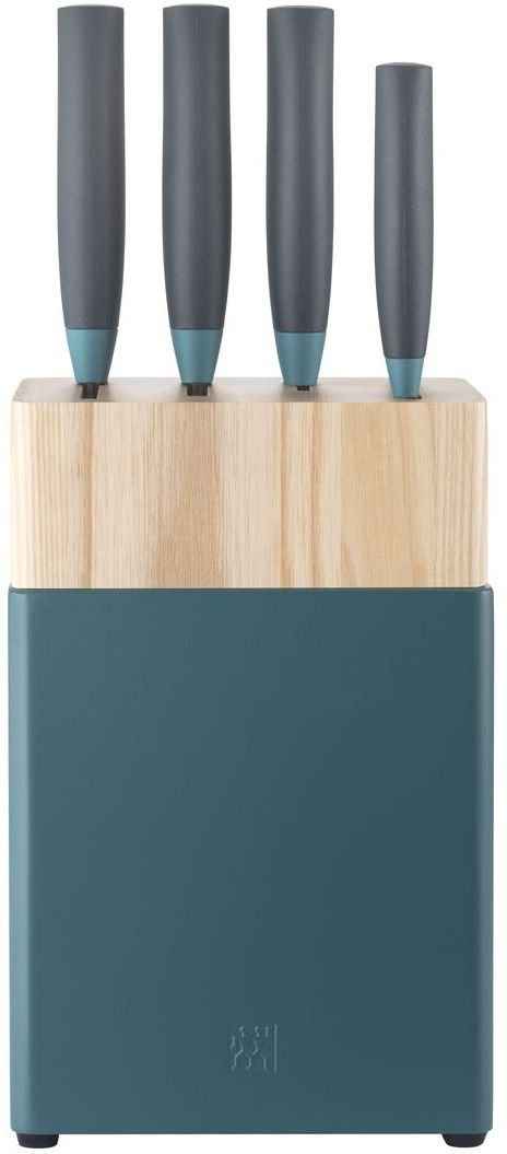 Zwilling - Now S 6-Piece Stainless Steel Blue Knife Block Set - 54360-006