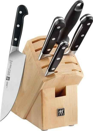 Zwilling - Black Pro 6-Piece Knife Block Set - 38433-006