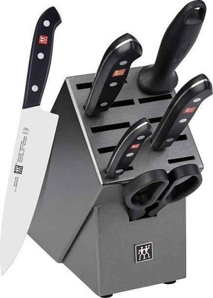 Zwilling - Black Tradition 7-Piece Stainless Steel Knife Block Set - 38662-000