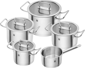 Zwilling - Silver Twin Pro 9-Piece Stainless Steel Cookware Set - 65120-005