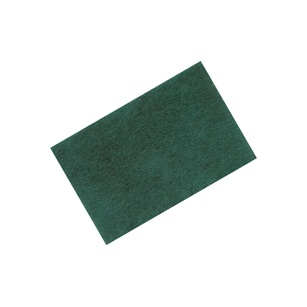Globe - 9" x 6" Green Heavy Duty Scouring Pad - 7006