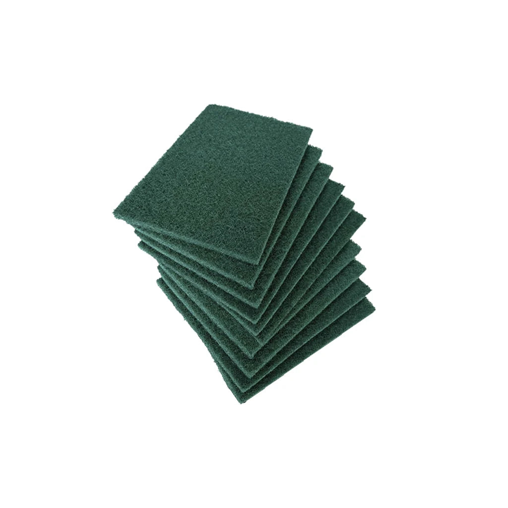 Globe - 9" x 6" Green Heavy Duty Scouring Pad - 7006