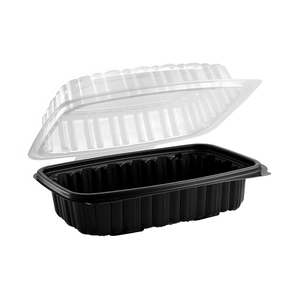 Anchor Packaging - 9" X 6", 26 Oz Clear Microwavable 1 Compartment Hinged Container With Lid, 120/cs - 4656912