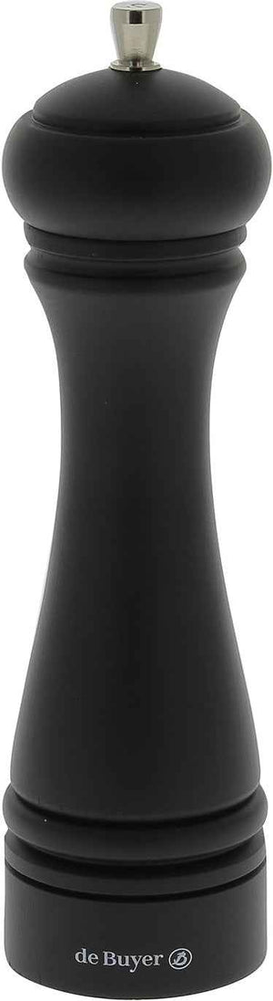 de Buyer - 10" Matte Black Marlux Java Salt Mill with Stainless Steel Mechanism - S349.250404 - DISCONTINUED
