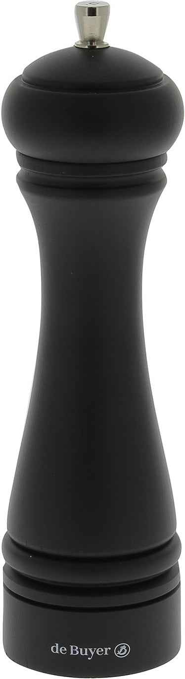 de Buyer - 10" Matte Black Marlux Java Salt Mill with Stainless Steel Mechanism - S349.250404 - DISCONTINUED