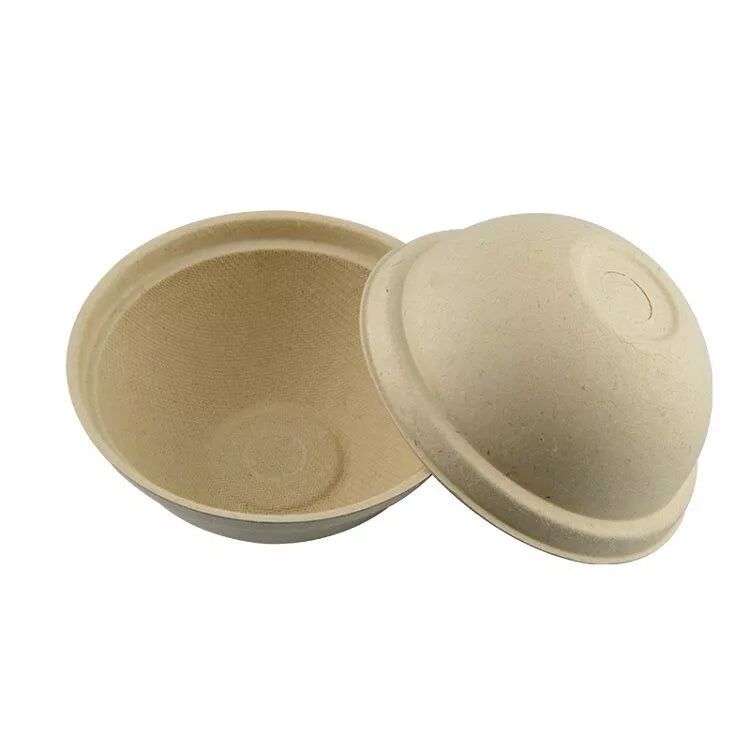 Fineline Settings - 8" Bagasse Dome Lid For Round Bowl 300/Cs, Lid For 43RB24, 43RB32, 43RB40 - 42RBL