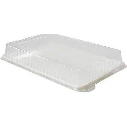 Fineline Settings - 12" x 18" Clear Plastic Rectangular High Dome Lid, 40/cs - DDRC1812.L