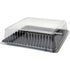 Fineline Settings - 16" x 16" Clear Plastic Square Dome Lid, 40/cs - DDSQ1616.L