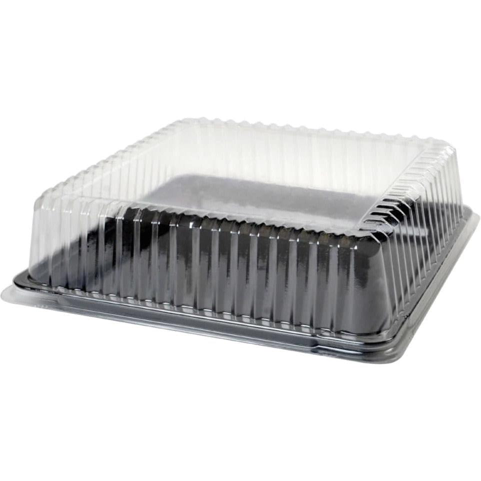 Fineline Settings - 16" x 16" Clear Plastic Square Dome Lid, 40/cs - DDSQ1616.L