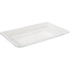 Fineline Settings - 12" x 18" Clear Plastic Rectangular Cater Tray, 20/Cs - RC473.CL