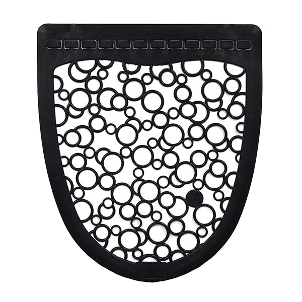 Fresh Products - Black on White Disposable Urinal Floor Mat - PSUM-F-000I006M-BLK