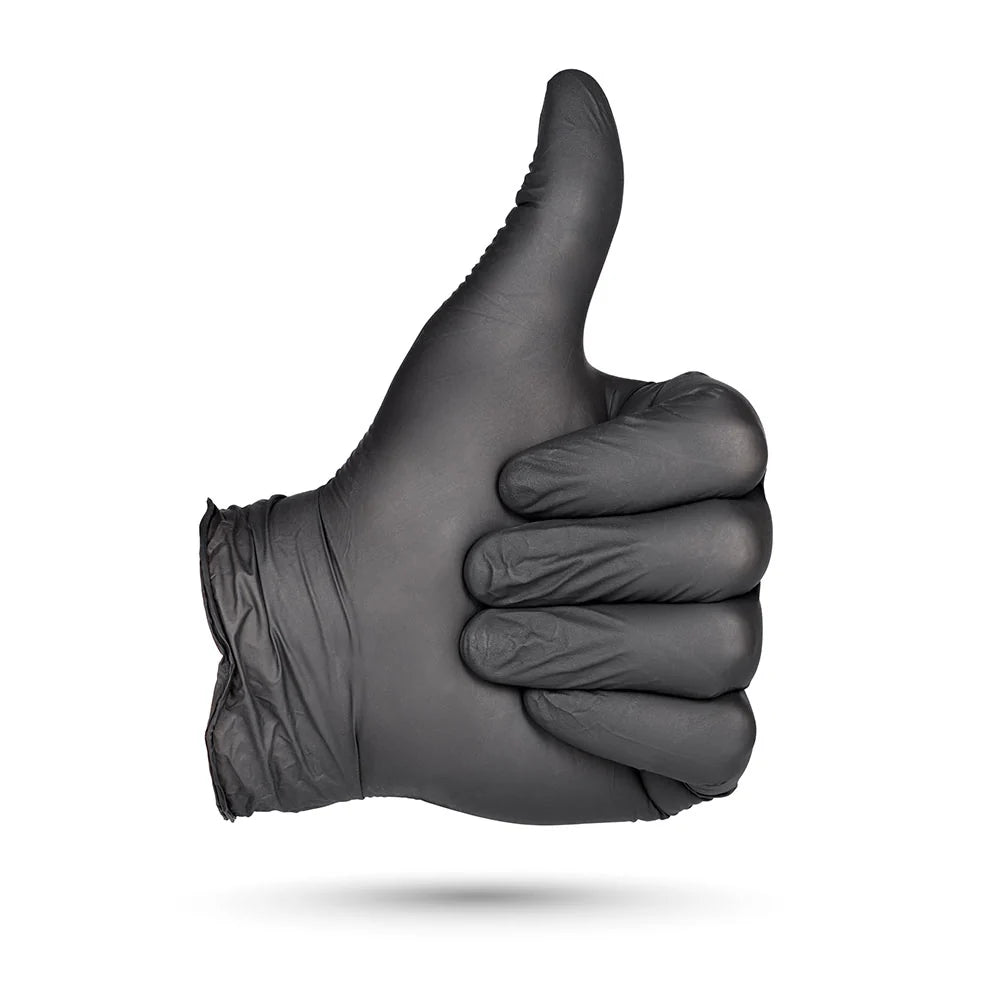 Duracore - Black Nitrile X-large Industrial Gloves, 100/Box - B62290