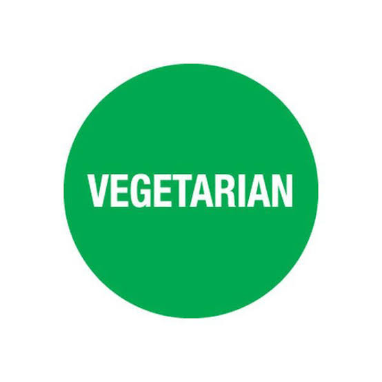 Precision Label & Tag - VEGETARIAN Label, 1000/Roll - 12912