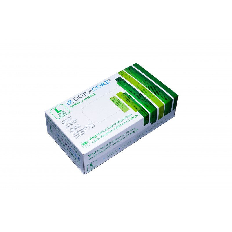 Duracore - Large Vinyl Gloves, 100/Bx