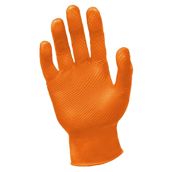 Ronco - Octopus Grip 6 mil Nitrile Orange Large Gloves, 50/Box - 768L