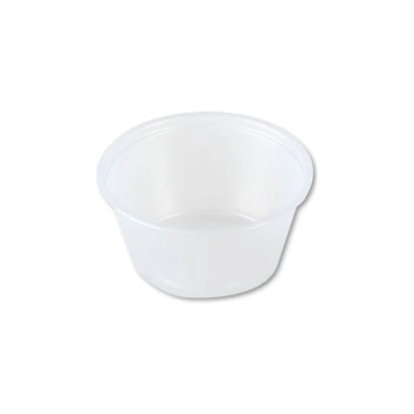 International Paper - 2 Oz Flat Rim Plastic Portion Cups, 2500/Cs - 2OZSC