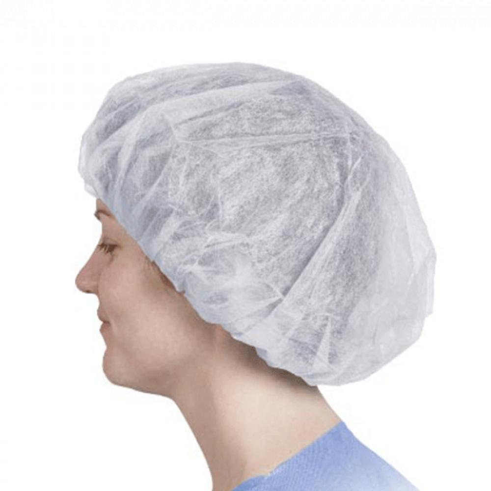 28" White Bouffant Cap, 1000/Cs - BC2810