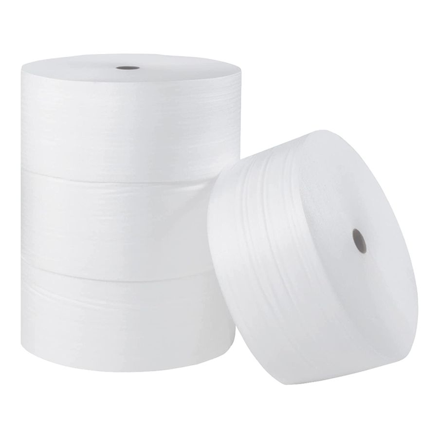 Sealed Air - 1/8" x 72" x 550' Cell-Aire Non-Perforated Air Foam Rolls, 550ft/rl, 2 Roll/Bn - 100001348