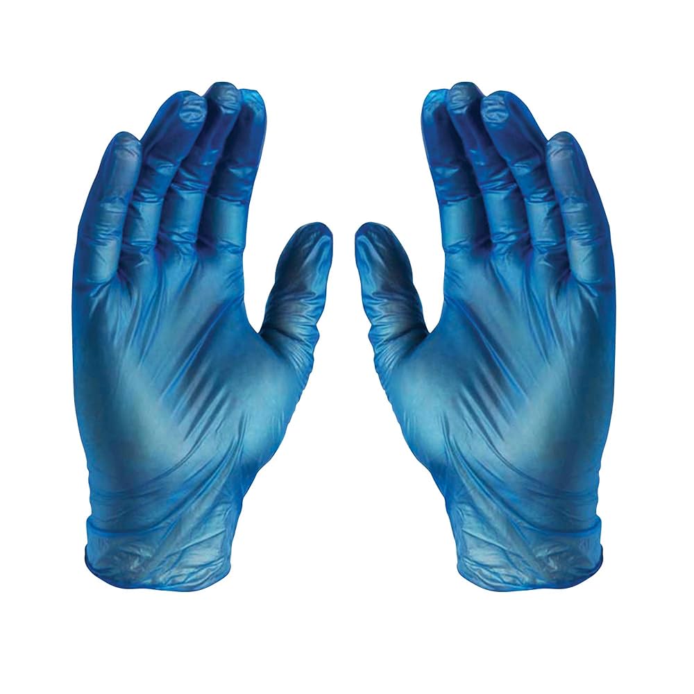 WIC Vinyl Multipurpose Large Blue Gloves, 100/Bx - 1015515052
